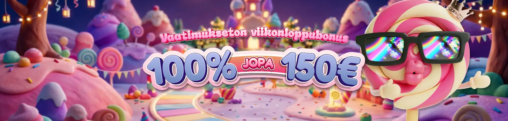 Tervetuliaistarjouksen banneri